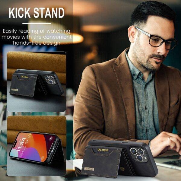 Flip Magnetic Leather Case & Wallet - Image 5