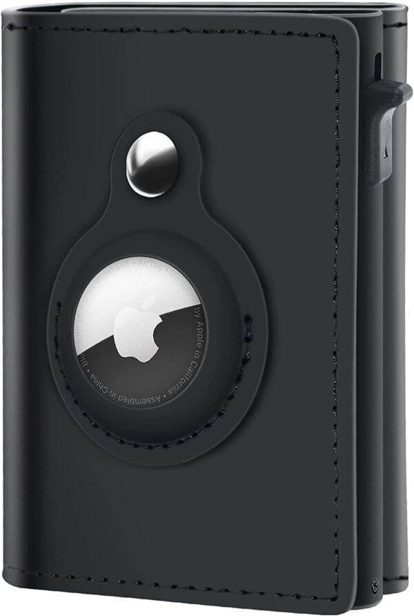 Premium Leather AirTag Pop-up Wallet