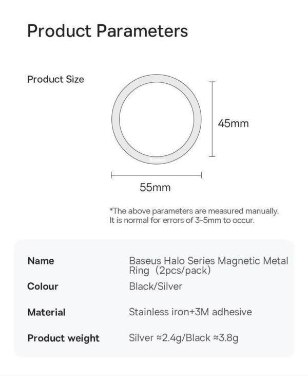 Magnetic Backholder Metal Ring 2pcs - Image 3