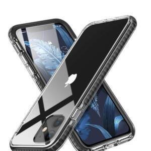 Black Hybrid Case With Clear Back & Black Border