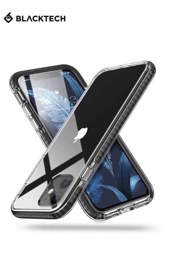 Black Hybrid Case With Clear Back & Black Border