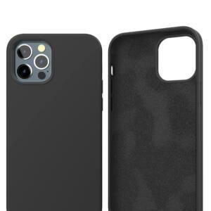 Black Smooth Silicone Inner Soft Microfiber Case