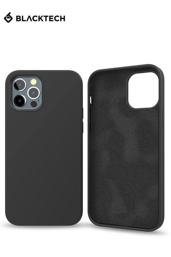 Black Smooth Silicone Inner Soft Microfiber Case