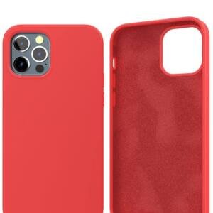 Red Smooth Silicone Inner Soft Microfiber Case