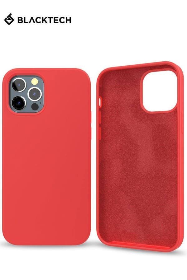 Red Smooth Silicone Inner Soft Microfiber Case