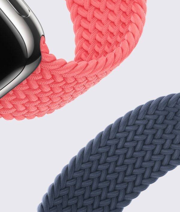 Blue TG Braided Solo Loop Apple Watch Band - Image 2