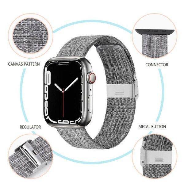 Silver TG Titanium Steel Band Apple Watch Band - Image 3