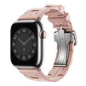 Pink Sand TG Deployment Buckle Band Apple Watch Band