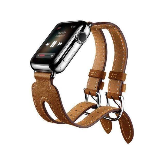 Brown TG Double Buckle Band Apple Watch Band - Image 5