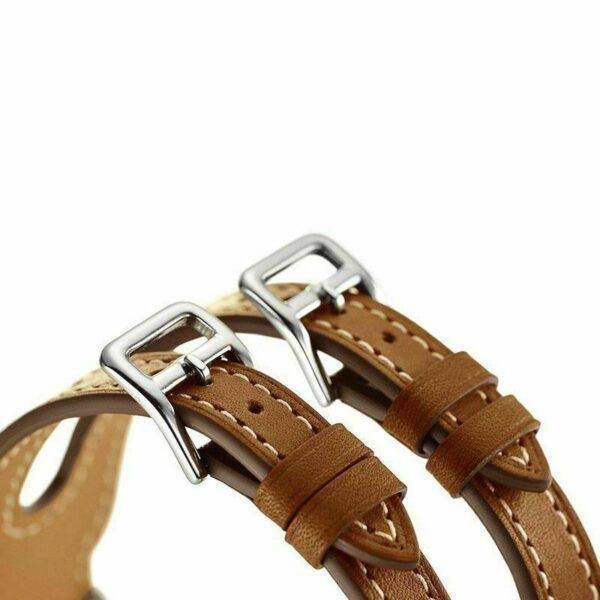 Brown TG Double Buckle Band Apple Watch Band - Image 2