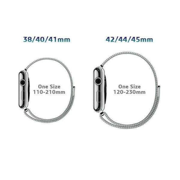 Silver TG Metal Magnetic Stainless Steel Strap Apple Watch Band - Image 2
